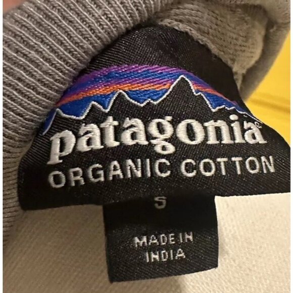 PATAGONIA Organic CotTon Graphic Print Crewneck Pullover Sweatshirt Small - Picture 5 of 5
